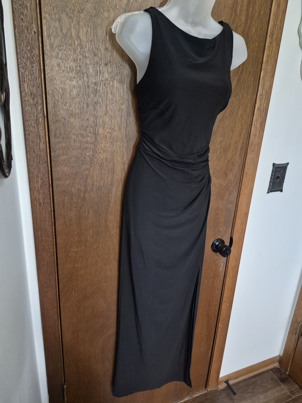Chaps Sleeveless Black Evening Dress NWT - Picture 4 of 12